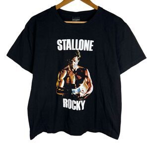Vintage Broadway Sylvester Stallone Rocky Balboa Boxing Shirt Sz L Movie Promo